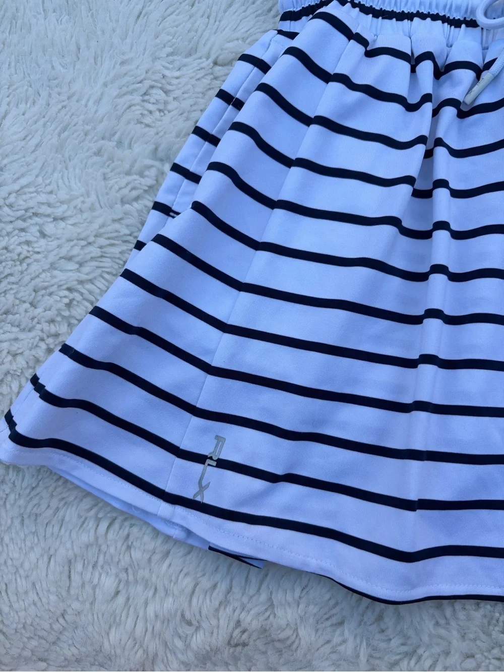 RLX Ralph Lauren Girls 5 Pebble Beach Golf Links 1919 Striped Stretch Polo Dress